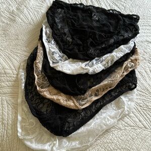 7 Pairs ~ Maidenform Lacy Panties  Size 7/Lg